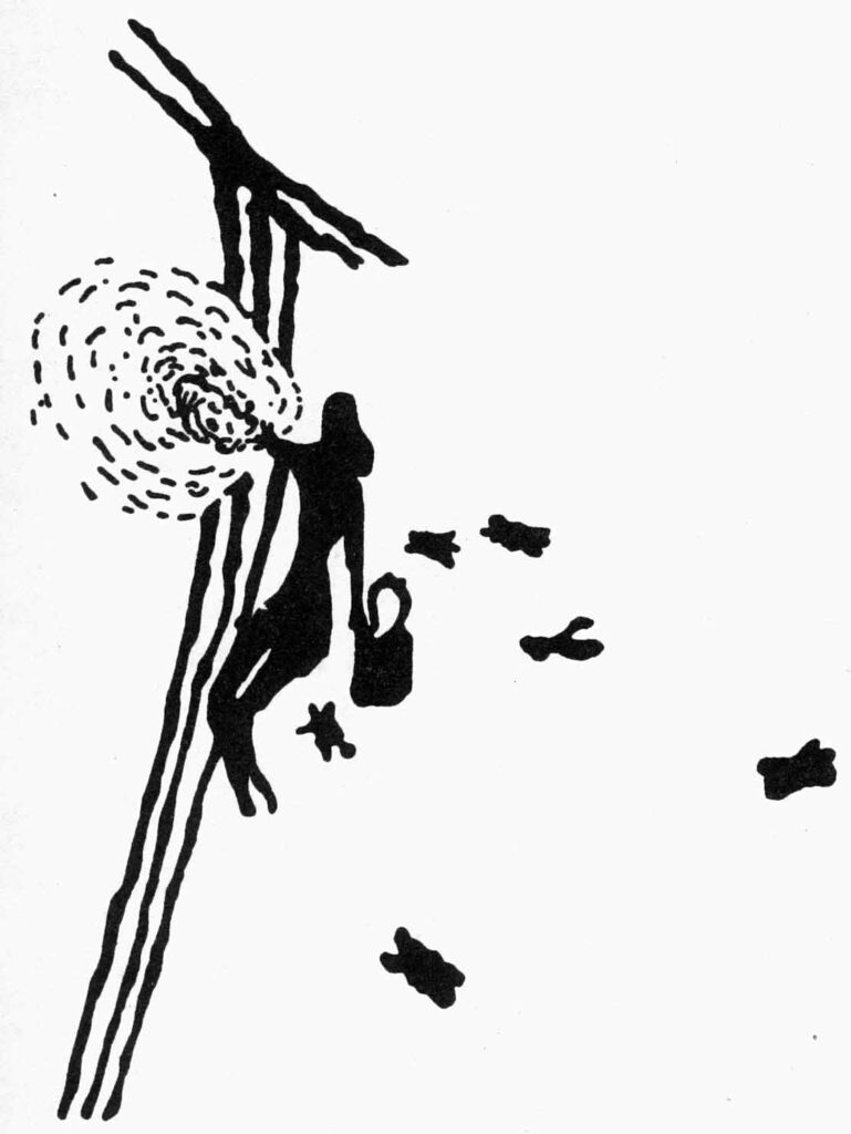 Zeidler bei der Honigernte - steinzeitliche Felszeichnung