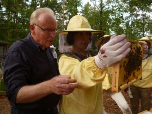 Lehrbienenstand Unterweisung