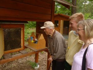 Lehrbienenstand Besucher